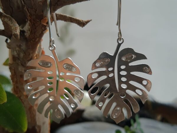 Aretes hoja balazo - Imagen 2