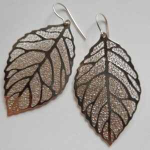 Aretes Hoja Nervadura