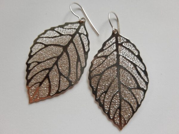 Aretes Hoja Nervadura