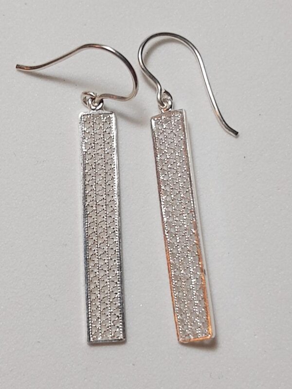 Aretes barra Zig zag