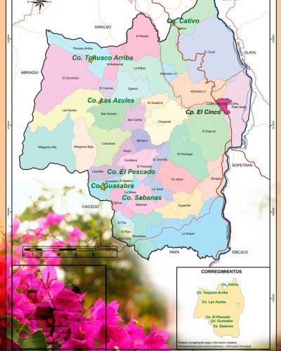 mapa de Santa Fe de Antioquia